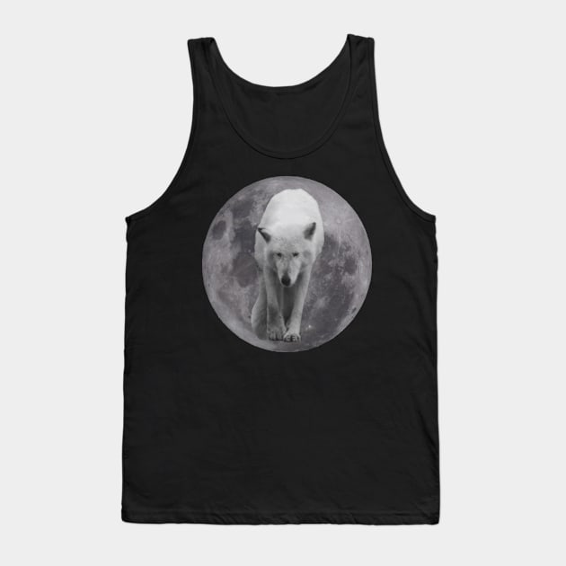 Wolf Moon Tank Top by imphavok